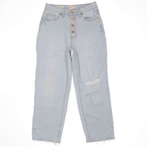 Universal Thread Womens Jeans 4 Vintage Straight Button Fly Distressed 26 x 24.5